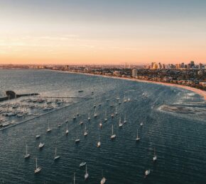 harbor in Melbourne, Australia