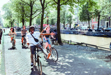 Exploring locally on bikes